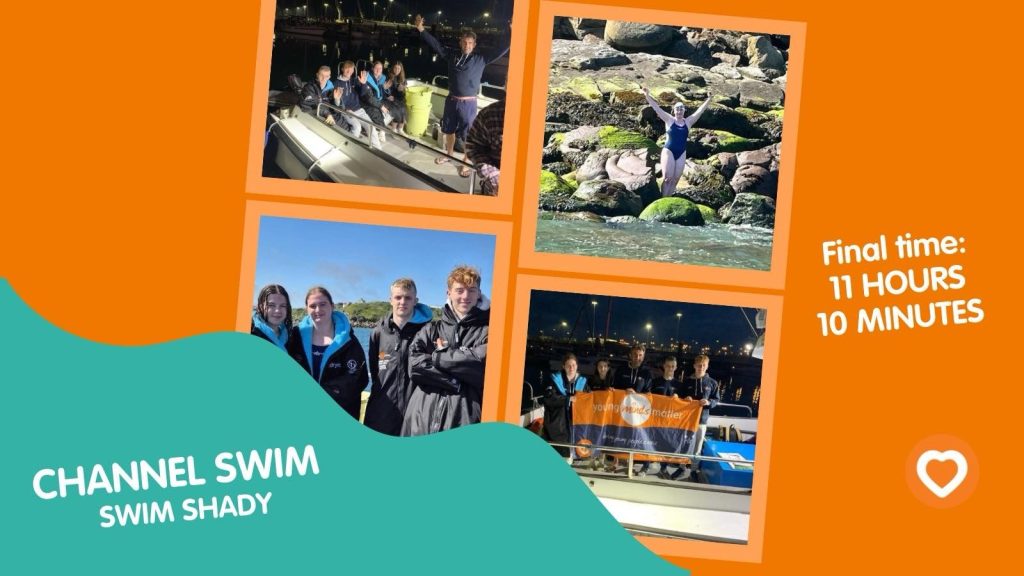Channel Swim 2024 Progress for Team Swim Shady